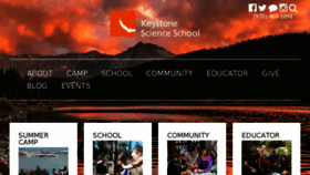 What Keystonescienceschool.org website looked like in 2017 (6 years ago)