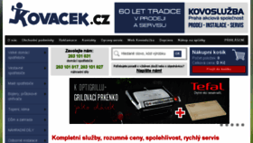 What Kovacek.cz website looked like in 2017 (6 years ago)