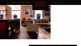 What Kathrynsargent.com website looked like in 2017 (6 years ago)