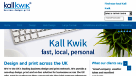 What Kallkwik.co.uk website looked like in 2017 (6 years ago)