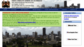 What Kenyaconsulatela.com website looked like in 2017 (6 years ago)