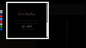 What Kimbeau.co.uk website looked like in 2017 (6 years ago)