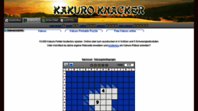 What Kakuro-knacker.de website looked like in 2017 (6 years ago)
