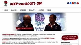 What Keepyourbootson.co.uk website looked like in 2017 (6 years ago)
