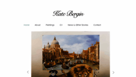 What Kateberginartist.com website looked like in 2017 (6 years ago)