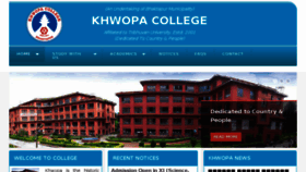 What Khwopacollege.edu.np website looked like in 2017 (6 years ago)