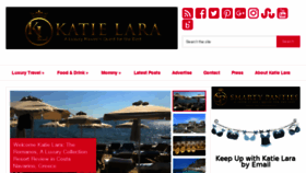 What Katielara.com website looked like in 2017 (6 years ago)