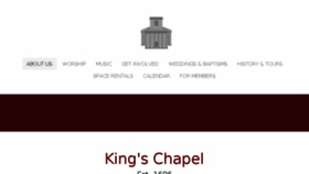 What Kings-chapel.org website looked like in 2017 (6 years ago)