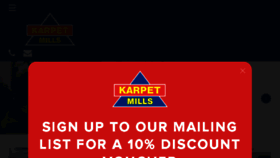 What Karpetmills.co.uk website looked like in 2017 (6 years ago)