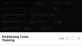 What Kickboxingcrosstraining.com website looked like in 2017 (6 years ago)