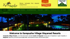 What Karapuzhavillageresort.com website looked like in 2017 (6 years ago)