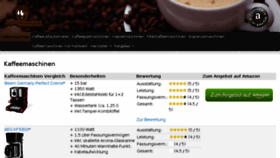 What Kaffeemaschinen-vergleich.com website looked like in 2017 (6 years ago)
