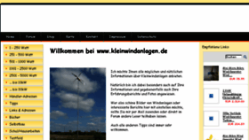 What Kleinwindanlagen.de website looked like in 2017 (9 years ago)