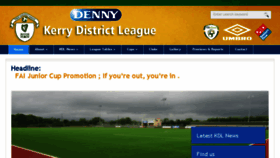 What Kerrydistrictleague.ie website looked like in 2017 (6 years ago)
