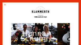 What Klammerth.at website looked like in 2017 (6 years ago)