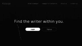 What Kalaage.net website looked like in 2017 (8 years ago)
