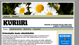 What Kuriirilehti.fi website looked like in 2017 (6 years ago)