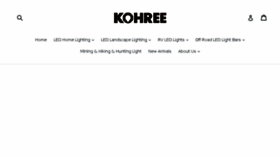 What Kohree.com website looked like in 2017 (6 years ago)