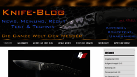 What Knife-blog.com website looked like in 2017 (6 years ago)