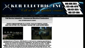 What Kerelectric.com website looked like in 2017 (6 years ago)