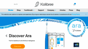 What Kolibree.com website looked like in 2017 (6 years ago)