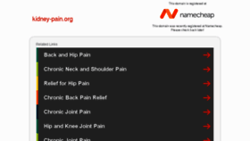What Kidney-pain.org website looked like in 2017 (6 years ago)