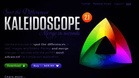 What Kaleidoscopeapp.com website looked like in 2017 (6 years ago)
