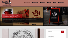 What Krisztadesign.hu website looked like in 2017 (6 years ago)
