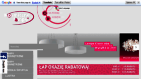 What Kosmicznelampy.pl website looked like in 2017 (6 years ago)
