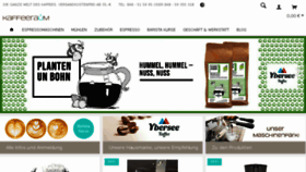 What Kaffeeraum.com website looked like in 2017 (8 years ago)