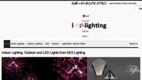 What Keslighting.co.uk website looked like in 2017 (7 years ago)