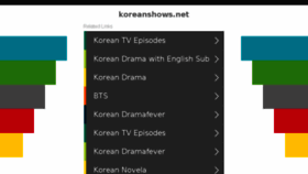 What Koreanshows.net website looked like in 2017 (6 years ago)