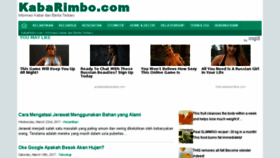 What Kabarimbo.com website looked like in 2017 (6 years ago)