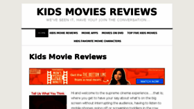 What Kidsmoviesreviews.com website looked like in 2017 (6 years ago)