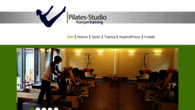 What Koerpertraining.net website looked like in 2017 (8 years ago)
