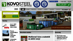 What Kovosteel.cz website looked like in 2017 (6 years ago)