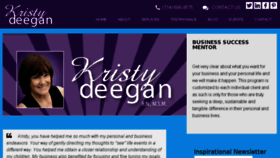 What Kristydeegan.com website looked like in 2017 (6 years ago)
