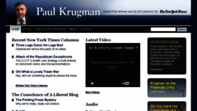 What Krugmanonline.com website looked like in 2017 (6 years ago)