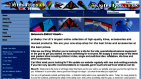 What Kites4you.co.uk website looked like in 2017 (6 years ago)