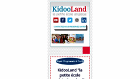 What Kidooland.com website looked like in 2017 (6 years ago)