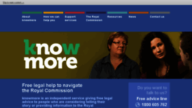 What Knowmore.org.au website looked like in 2017 (6 years ago)