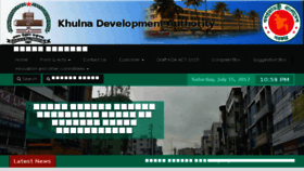 What Kda.gov.bd website looked like in 2017 (6 years ago)