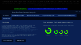 What Krankenhausbewertung.de website looked like in 2017 (6 years ago)
