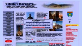 What Korenov.cz website looked like in 2017 (7 years ago)