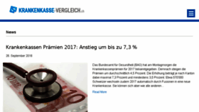 What Krankenkassenblog.ch website looked like in 2017 (6 years ago)