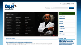 What Kuj.pl website looked like in 2017 (8 years ago)