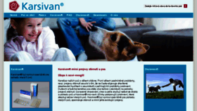 What Karsivan.cz website looked like in 2017 (6 years ago)