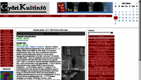 What Kultinf.gyor.hu website looked like in 2017 (6 years ago)