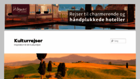 What Kulturrejser.dk website looked like in 2017 (6 years ago)