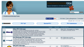 What Krankenversicherungforum.com website looked like in 2017 (6 years ago)